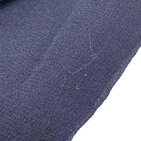 Auth Salvatore Ferragamo - Dark Navy Black Silk Scarf - Picture 4 of 4